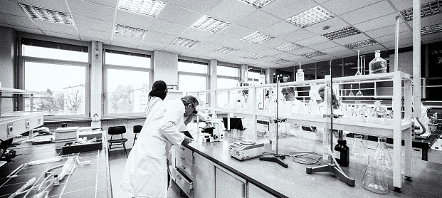Group of scientists working in laboratory.