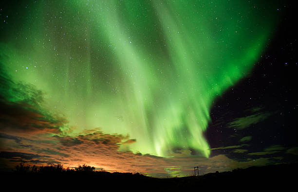 istock Aurora Borealis (Northern Lights) over southern Iceland. 617593270