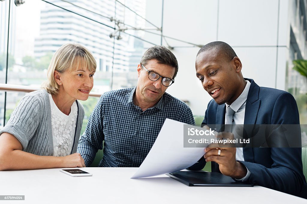 Conceito de Pessoas de Conexão de Comunicação empresarial - Foto de stock de Consultor Financeiro royalty-free