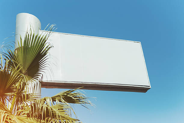 istock Billboard mock up with sky background in Dubai 617594244
