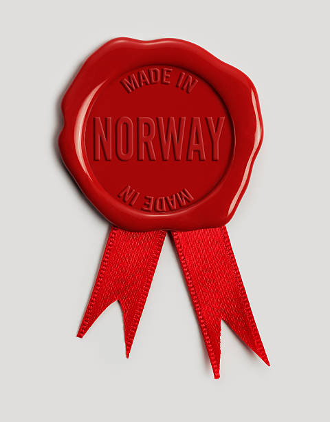 istock Made in Norway Wax Stamp 617594344