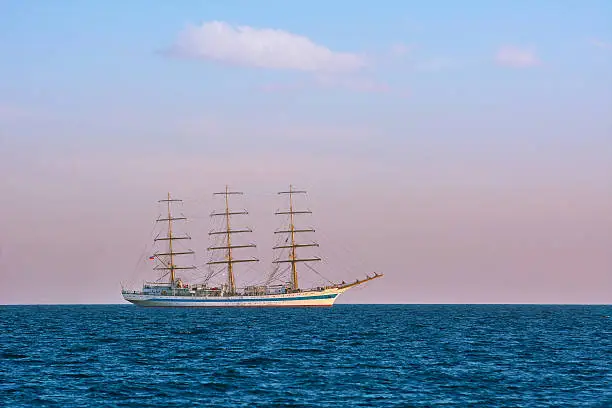Sailing Ship in the Sea