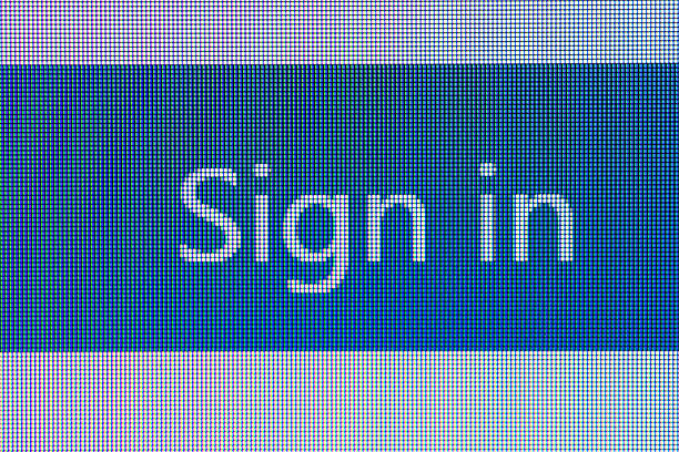 istock Shot of Sign in on web page screen 617596198