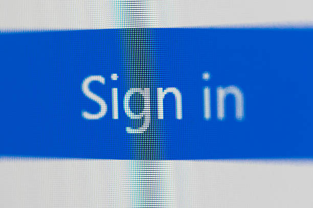 istock Shot of Sign in on web page screen 617596282
