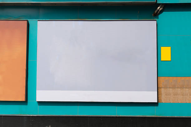 istock Large blank billboard on a street wall 617598704