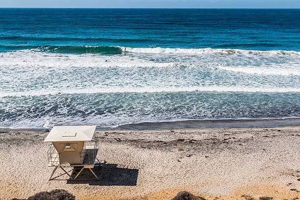 istock View From Above of Lifeguard Tower on Encinitas Beach 617601690