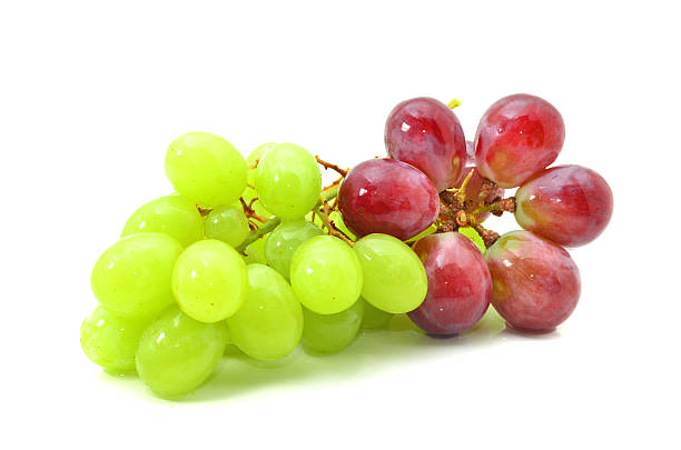 istock Bunch of red and green grapes 617602782