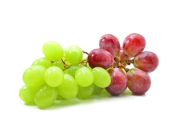 istock Bunch of red and green grapes 617602804