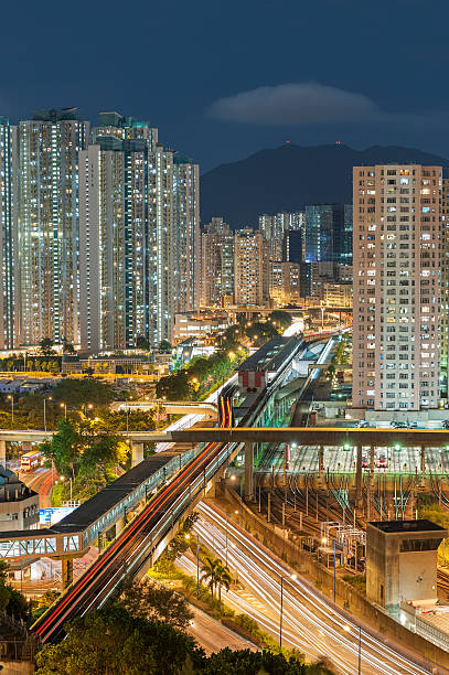 istock Residential buildings and highway 617605220