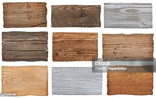 Wooden Sign Background Message Stock Photo - Download Image Now - Wood - Material, Sign, Plank - Timber