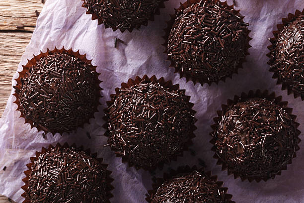 istock Brazil truffle close up on the table. horizontal top view 617734972