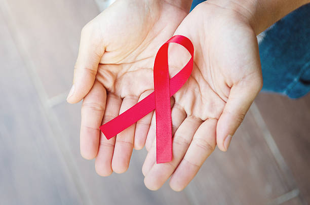 istock HIV, AIDS awareness ribbon. 617735920