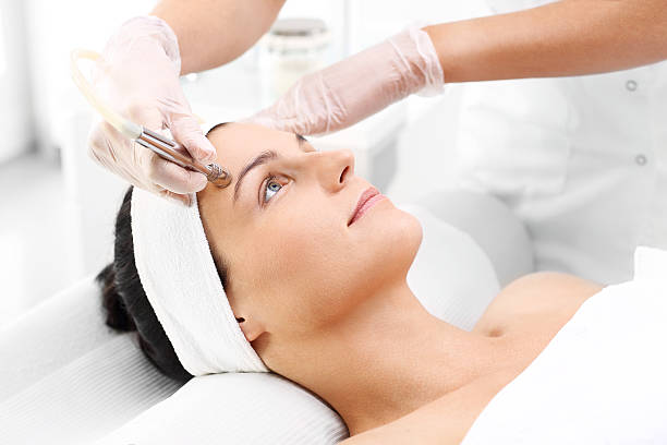 istock Diamond dermabrasion, exfoliating scrub the skin. 617736600