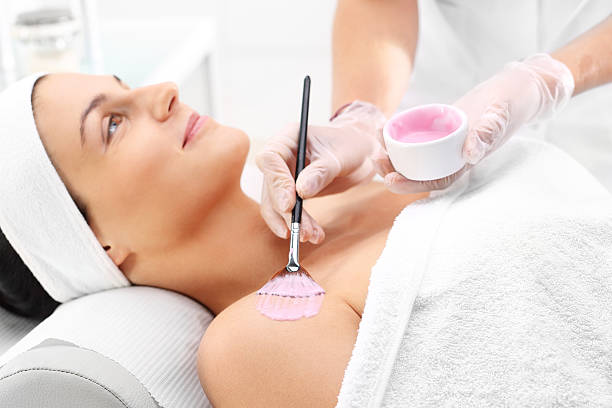 istock Beautiful neckline, skin care. 617741818
