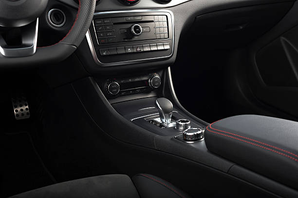 istock Chrome control panel of the sport car 617744556