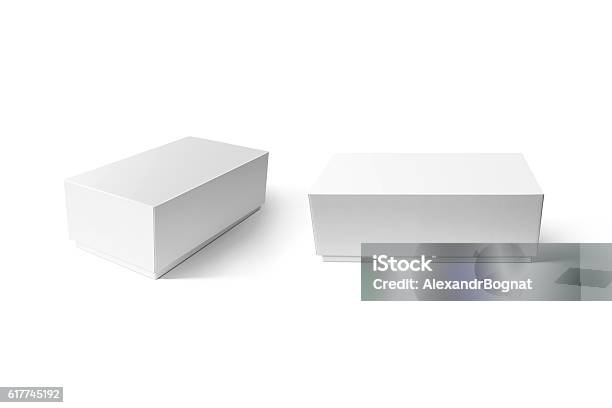 Plain White Carton Smart Phone Box Mockup Set Stock Photo - Download Image Now - Box - Container, Template, Model - Object