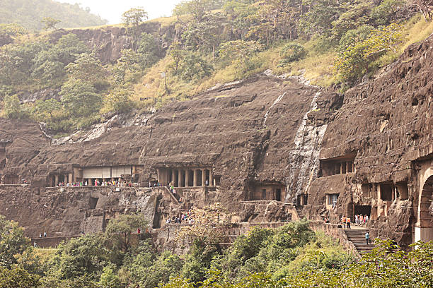 istock Ajanta Caves Buddhist Temples in Arrangabad India 617761278