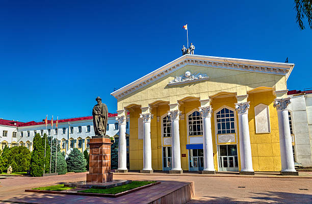 Kyrgyz National University named after Jusup Balasagyn - Bishkek Kyrgyz National University named after Jusup Balasagyn in Bishkek, Kyrgyzstan bishkek stock pictures, royalty-free photos & images