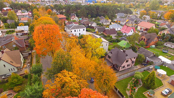 istock Street in autumn 617768250