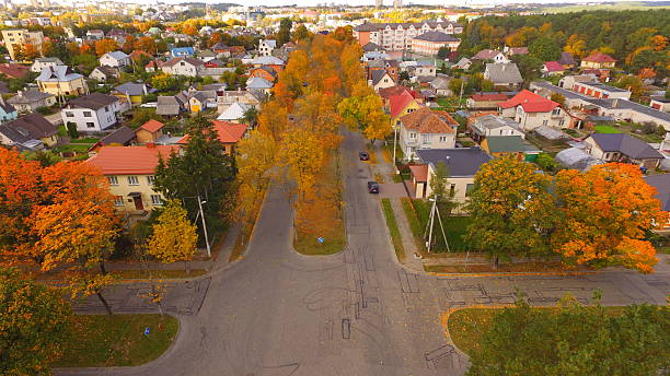 istock Street in autumn 617768288