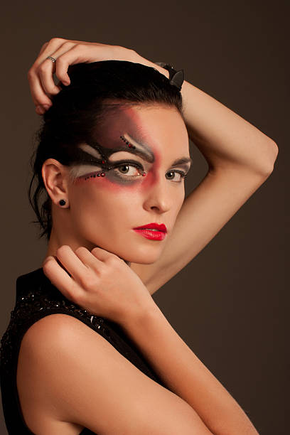 istock Stylish makeover. Face close-up. Beauty. 617768606