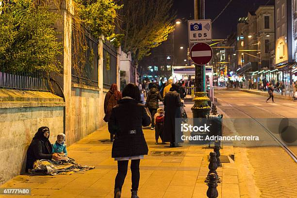 Sultanahmet Area During Night Istanbul Turkey Stock Photo - Download Image Now - Adult, Child, Community