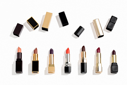lipsticks isolated on white background ( with clipping path)