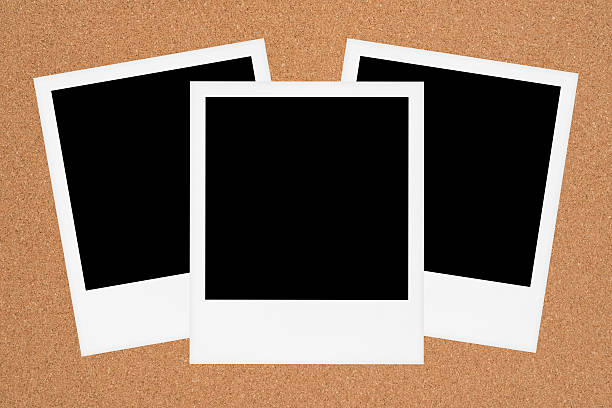 istock Instant photo frames on Bulletin Board 617773776