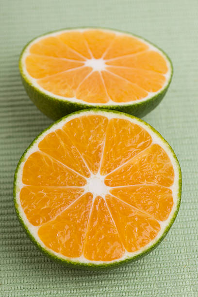 istock Cross section of mandarin orange 617776432