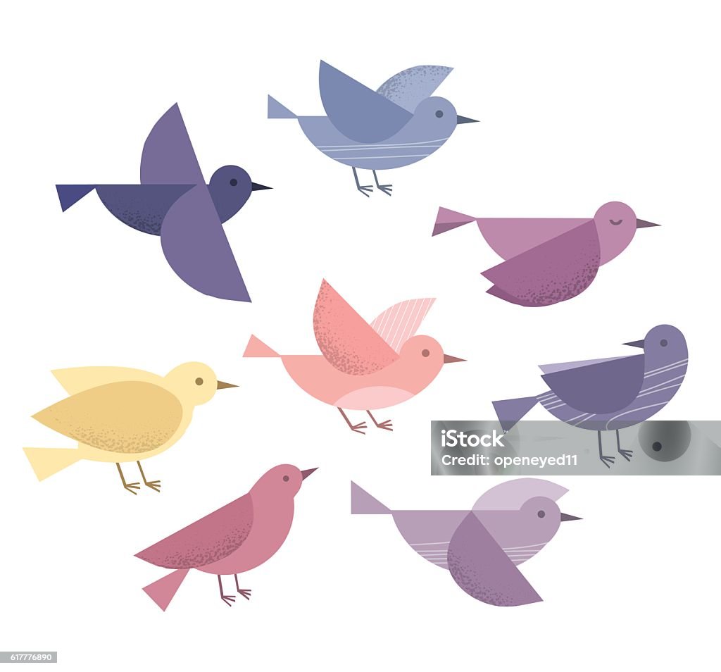 飛ぶ鳥 - 鳥のロイヤリティフリーベクトルアート