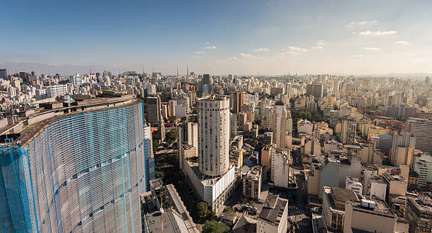 Sao Paulo City Skyline Sao Paulo Skyline with Famous Buildings. são paulo state stock pictures, royalty-free photos & images