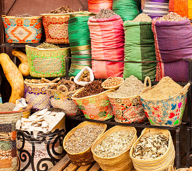 istock Street market in Morocco 617867920