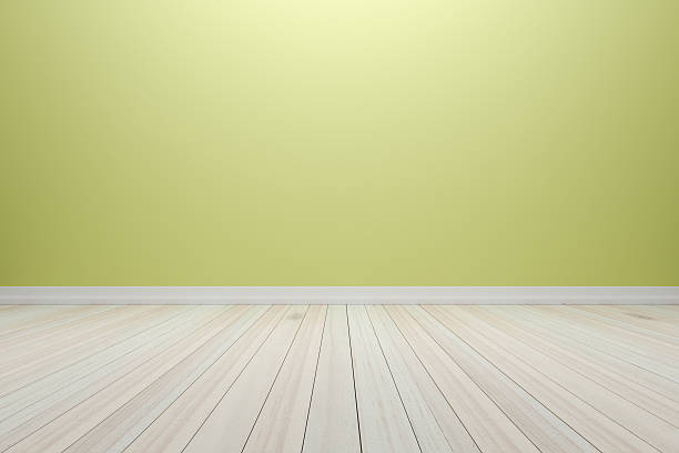istock Empty interior pink room with wooden floor, 617870018