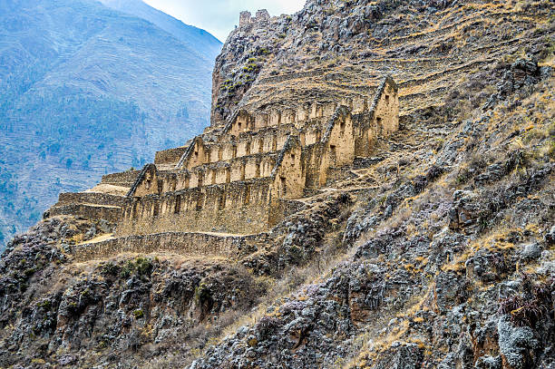 Inca Ruins in Peru - Ollantaytambo Fortress