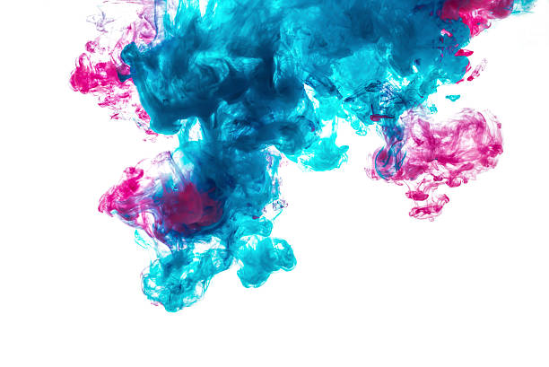 istock Smoke color on a white background 617874714