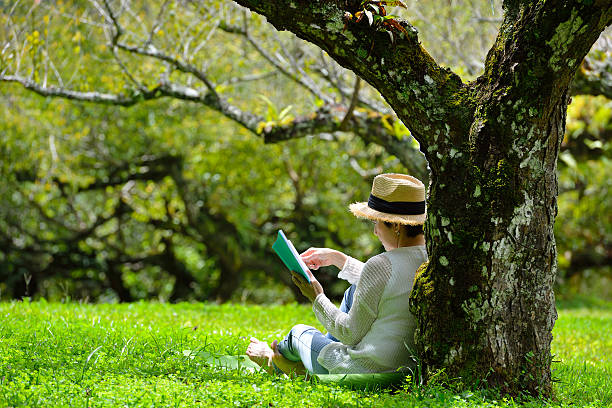 Woman enjoying in the nature