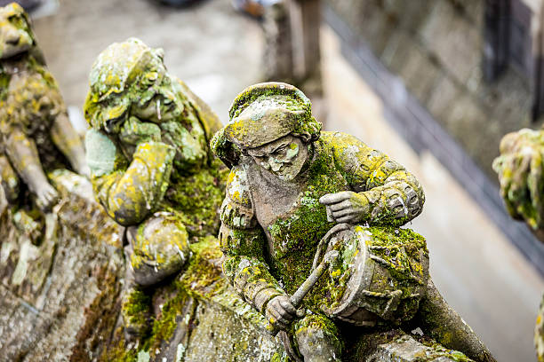 Statues of decorative and fantasy figures - fotografia de stock