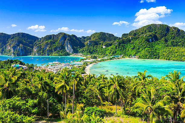 Thailand, Phi Phi Don Thailand, Phi Phi Don island, Krabi province. phi phi islands stock pictures, royalty-free photos & images