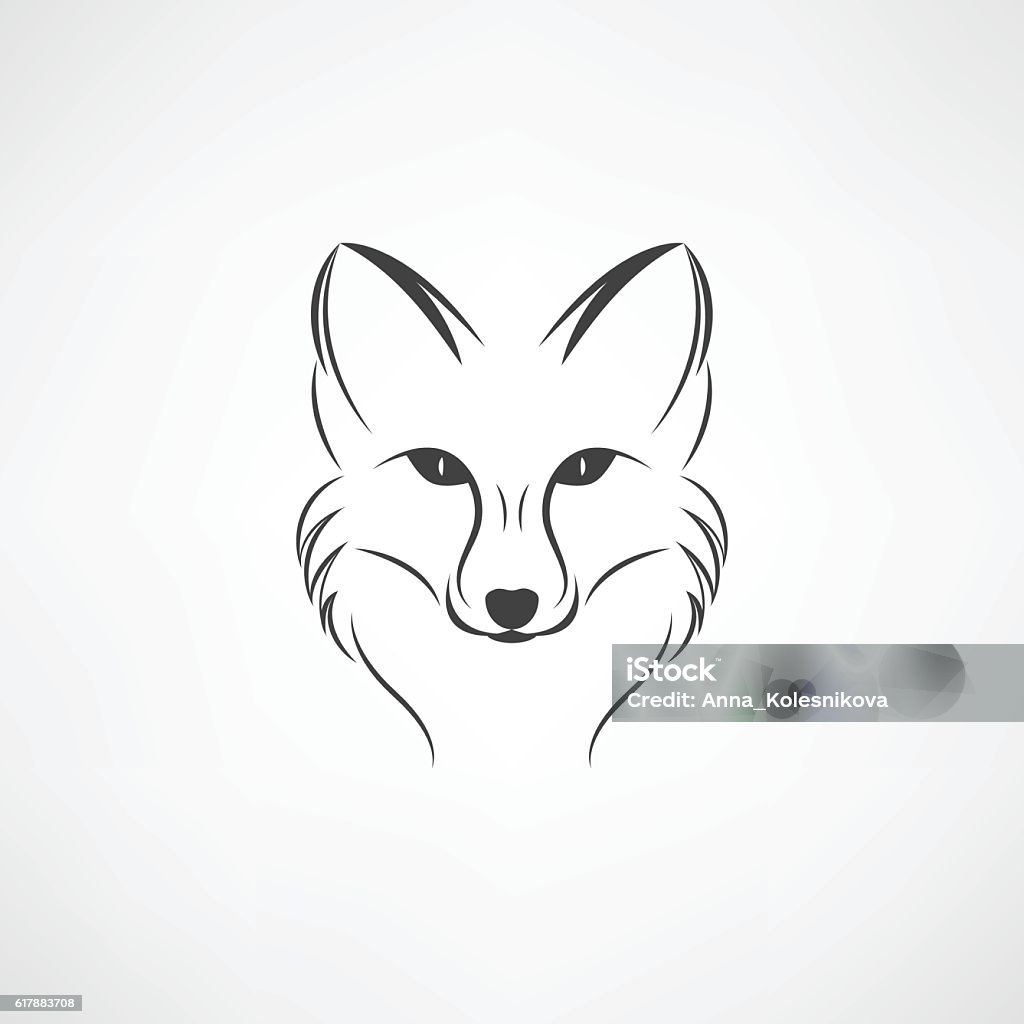 Basic Fox Vector Vector Image Of A Fox Design On A White Background Stock Illustration ...