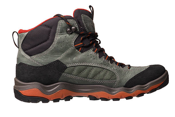 istock Trekking shoes on a white background 617885748