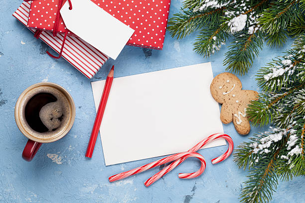 istock Christmas greeting card and gift boxes 617886172
