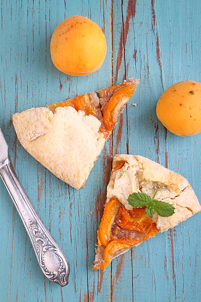 istock Slice homemade cakes with apricots 617887154