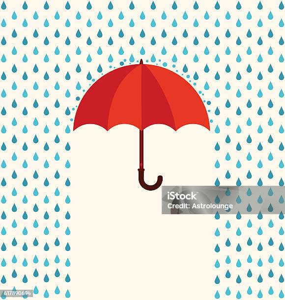 Umbrella Stockvectorkunst en meer beelden van Regen - Regen, Paraplu, Illustratie