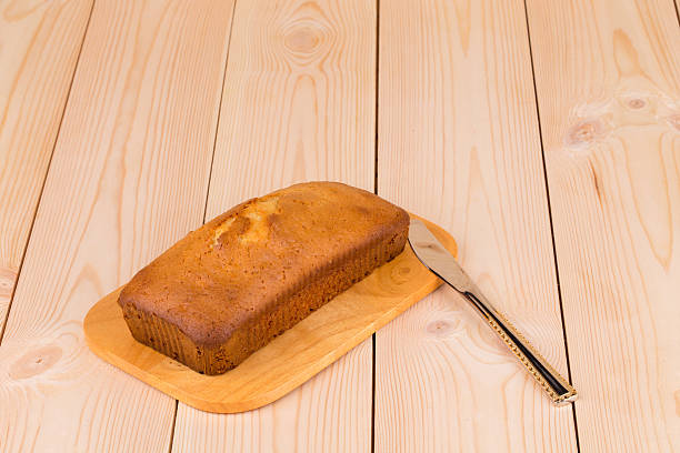 istock Tasty cake on wood table. 617891848