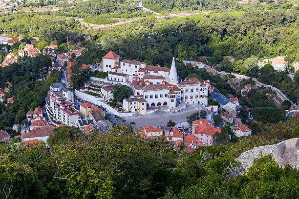 istock view on national museum palace sintra 617892982