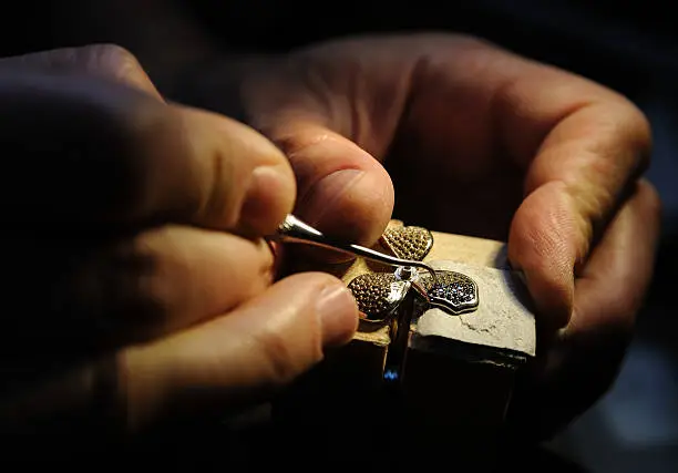 Photo of Craft jewelery making.