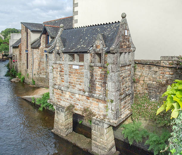 Idyllic scenery at Pont-Aven, a commune in the Finistere department of Brittany in northwestern France.