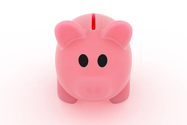 istock Classic pig bank, Isolated on White a Background. 617898274