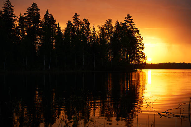 istock Beautiful Finnish landscape 617898298