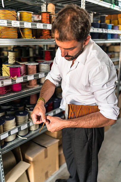 istock Industrial owner inside his factory 617902064